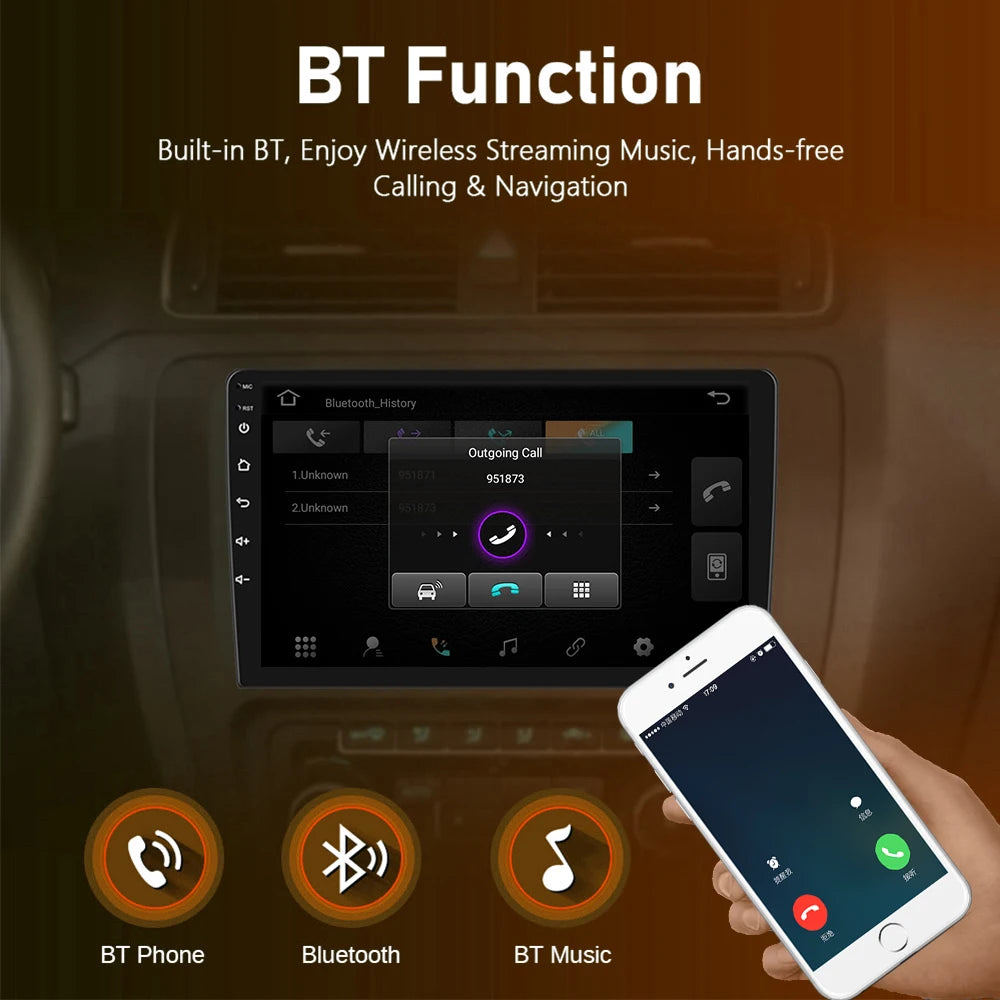 Android Car Stereo for Toyota Corolla E140/E150 (2006–2013) — CarPlay, Android Auto, DSP, 4G, Subwoofer Output