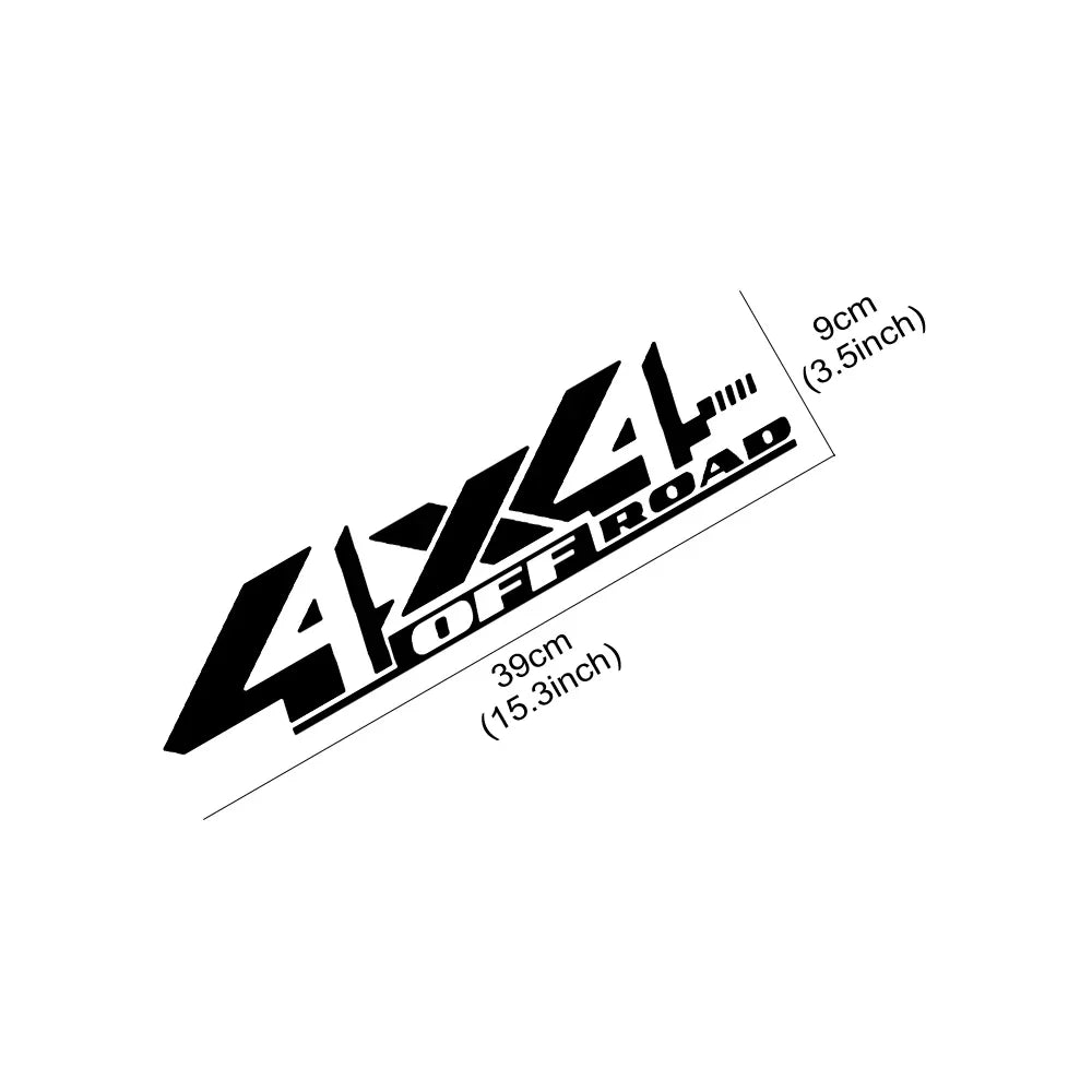 4x4 Off-Road Vinyl Decals (Pair) — Universal Fit for Pickups & Trucks