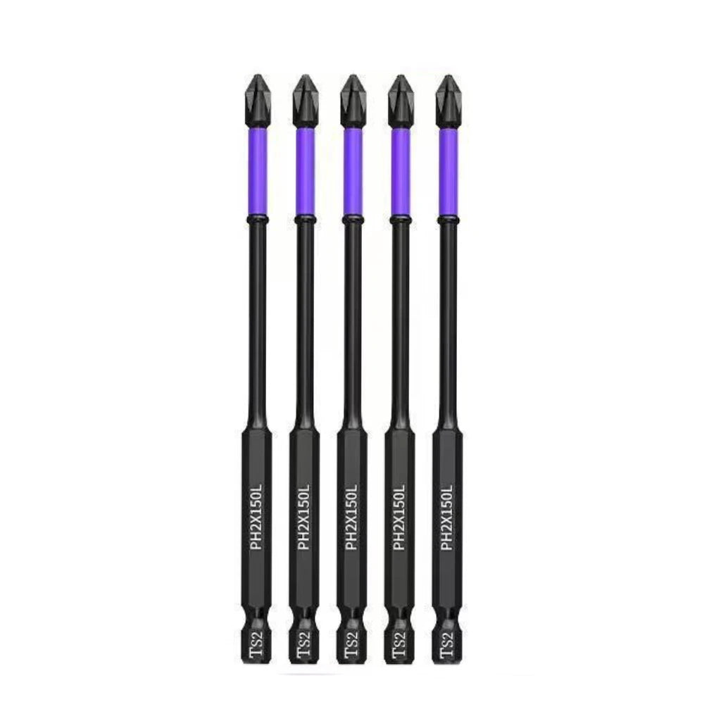 PH2 Impact Driver Bit Set 5-60PCS – Magnetic Cross Screwdriver Alloy Steel Non-Slip Drill Bits