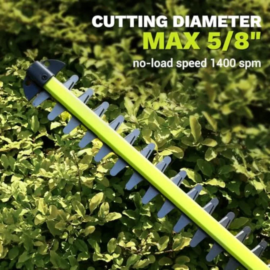 20V Cordless Hedge Trimmer – 20" Steel Blade, Lightweight Ergonomic Yard & Garden Tool
