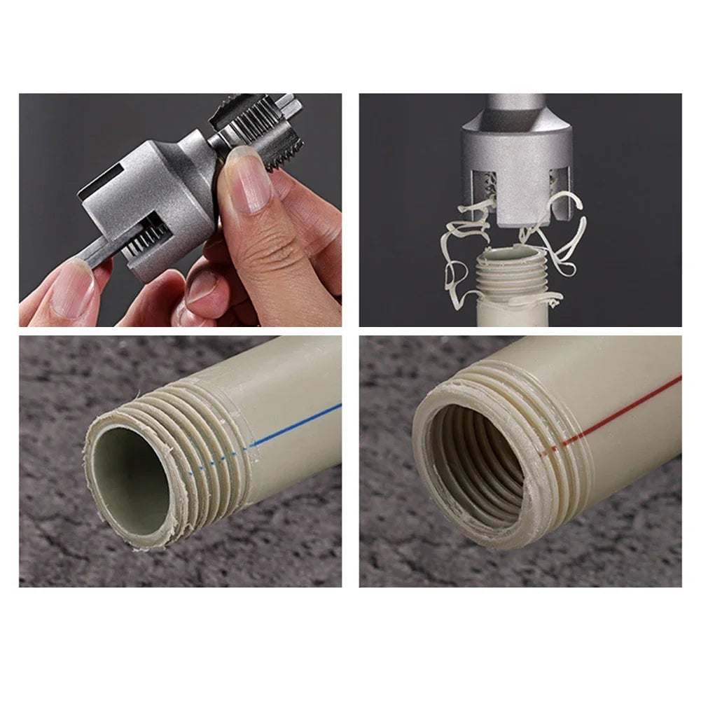 2PCS 20MM+25MM Water Pipe Threader Tapping Tool Ppr/pvc Internal Thread External Thread Integrated Die Water Pipe Opener
