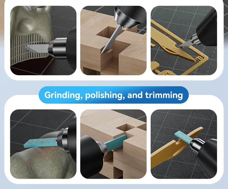 Awgem 40KHz Handheld Ultrasonic Cutter – Electric Carving Tool for Plastic, Resin, 3D Printing & Textile