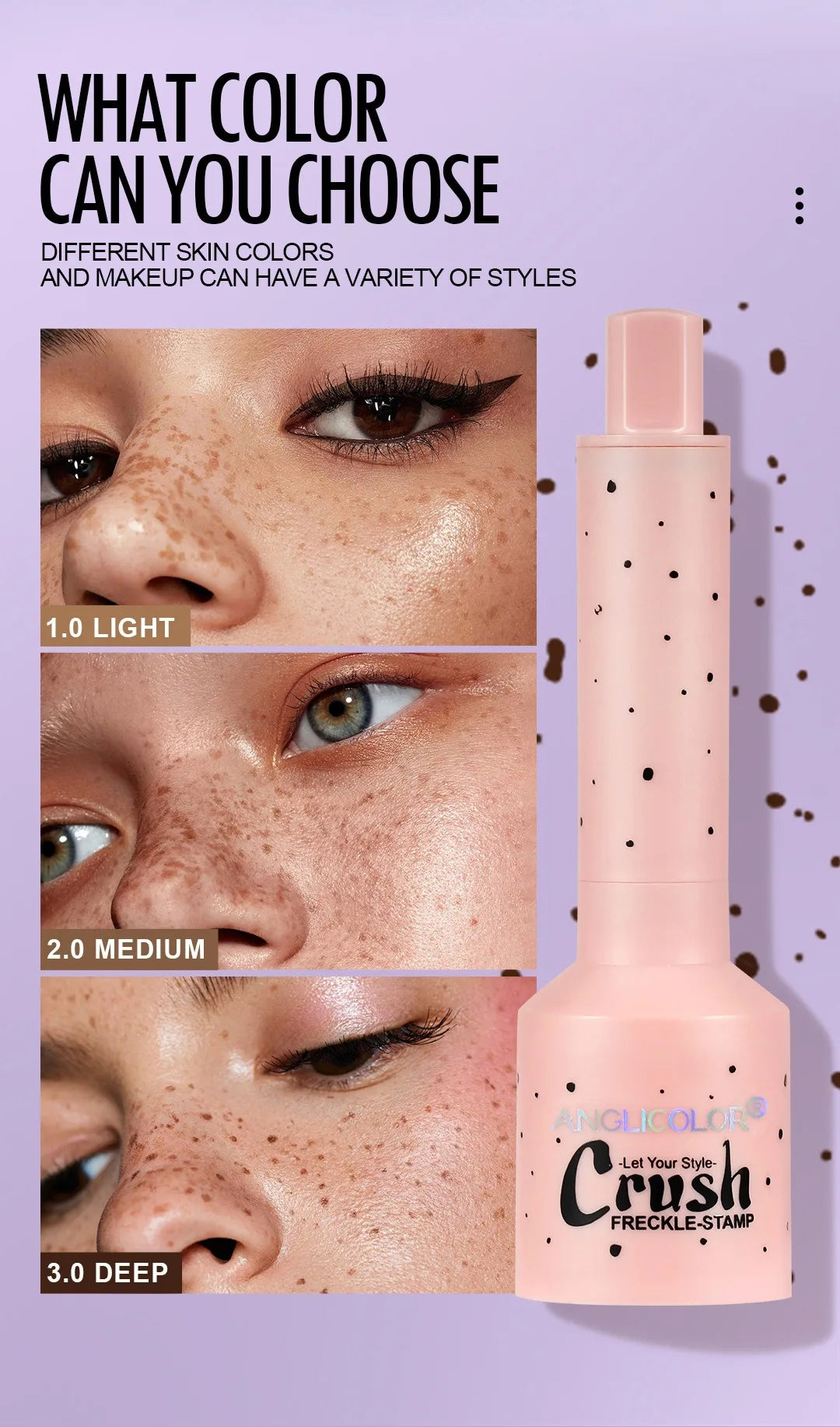 Liquid Air Cushion Freckle Stamp Pen Five-point Head Freckle Natural Simulation Fake Dot Spot Pen Waterproof Lasting Makeup