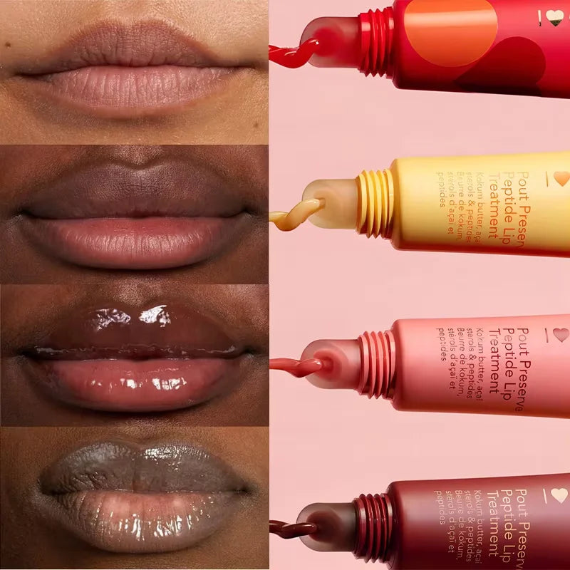 Winter moisturizing lip color lipstick,liquid lipstick moisturizing polypeptide pudding, Plumping Hydrating Lip Gloss Cosmetics
