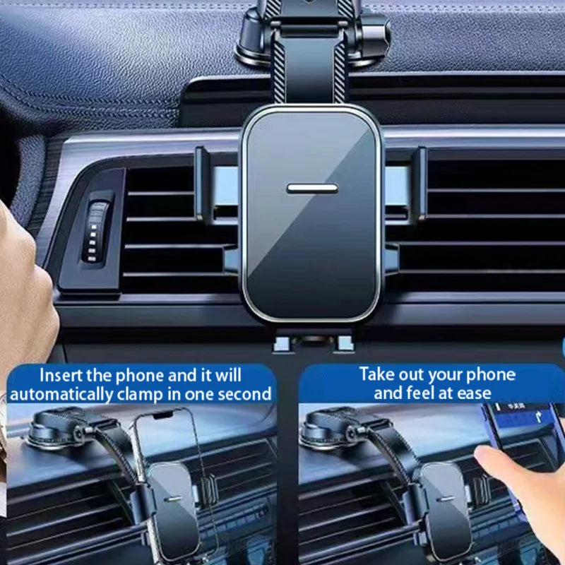 Adjustable Car Phone Mount - Multi-Scenario Suction Cup Holder for Navigation