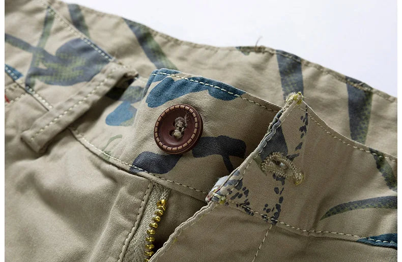 New Summer Men Cotton Cargo Shorts Men Fashion Breeche Bermuda Beach Jogger Shorts Men Tactical Casual Shorts Male Dropshipping