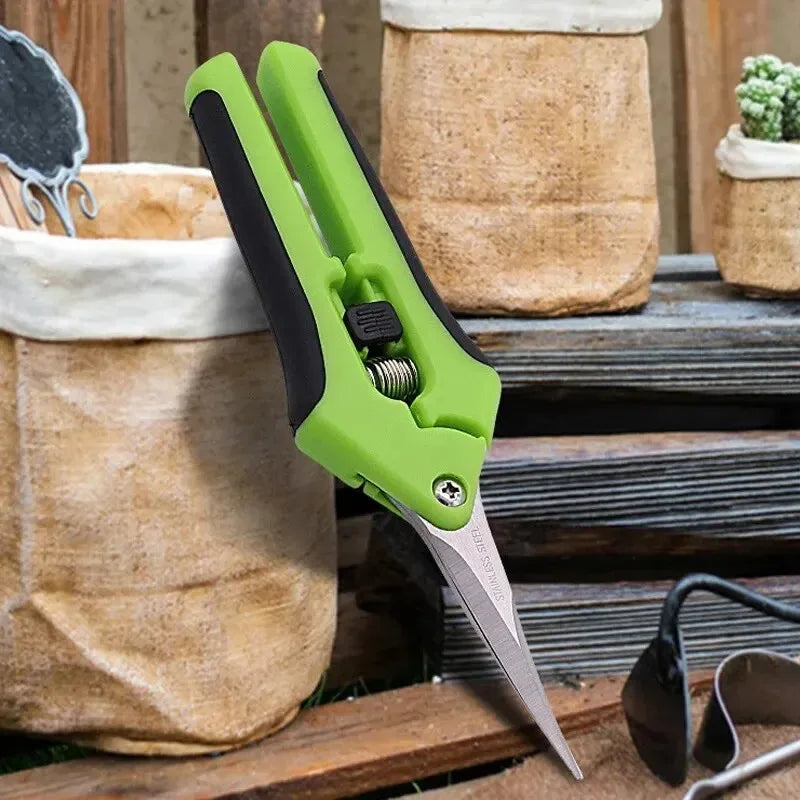 Garden Pruning Shears – Non-Slip Stainless Steel Flower, Fruit & Vegetable Scissors