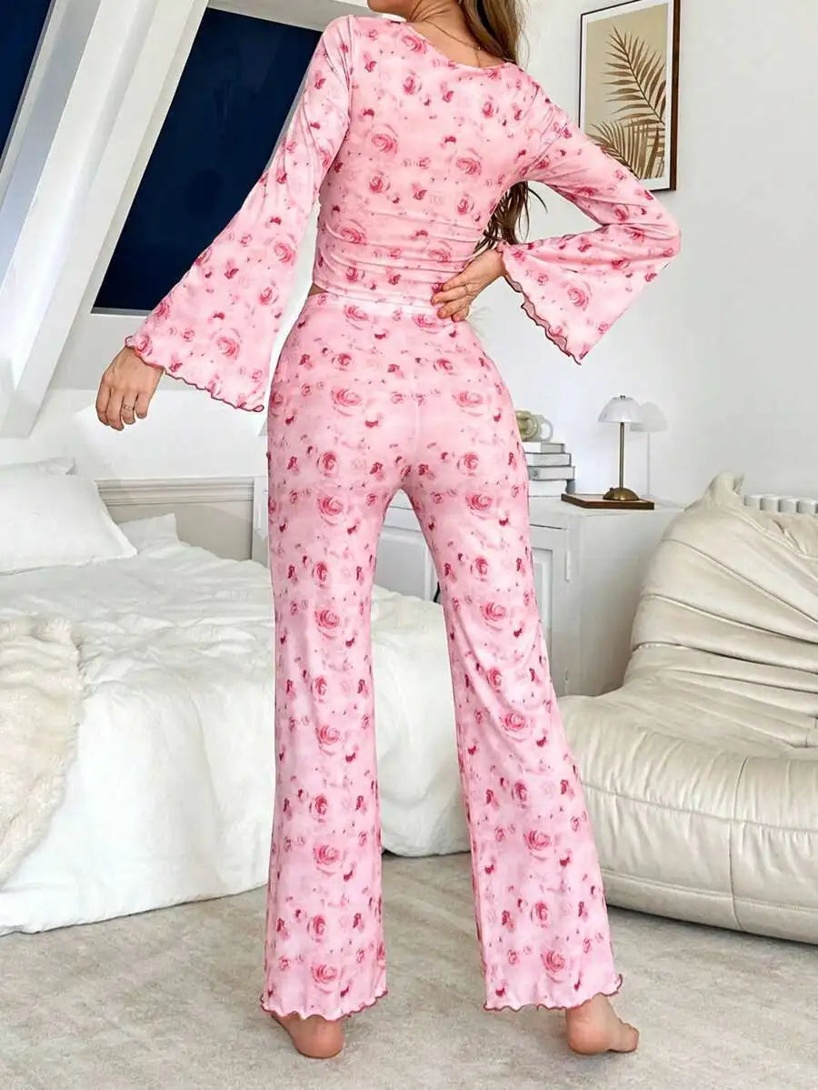 Women's pyjama set, sleep shirt and pants — view 11 of 26