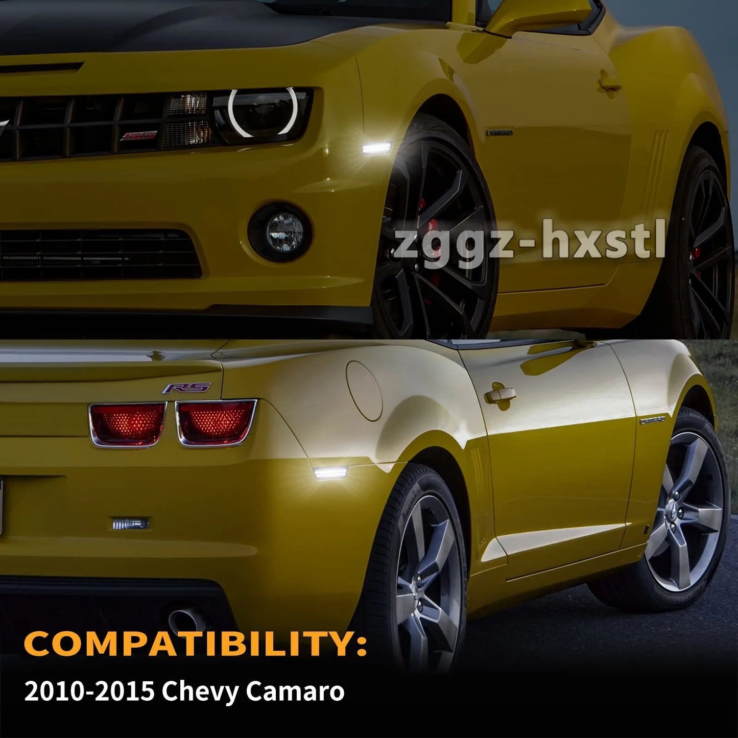 For Chevrolet Camaro 2010 2011 2012 2013 2014 2015 Car Front / Rear LED Bumper Side Marker Turn Signal Lights Fender Flare Light