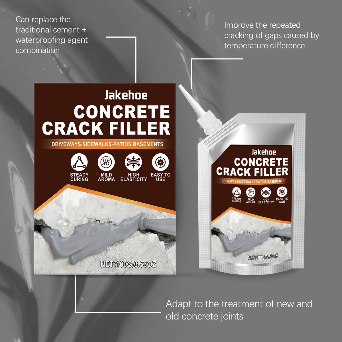 Self-Levelling Concrete Crack Filler and Masonry Gap Sealant - view 14