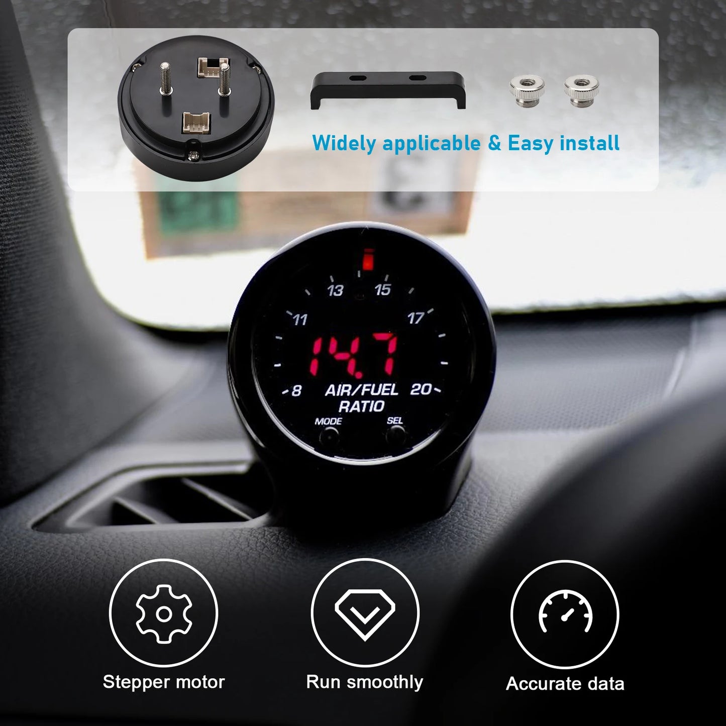 30-0300 AFR Wideband O2 Sensor Kit UEGO Wide Band LSU 4.9 Car Accessories Oxygen Sensor Gauge 0258017025 30-4110