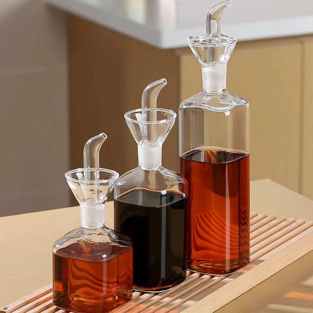 Glass Olive Oil Dispenser Bottle - Non-Drip Spout, 125-500ml - photo 6