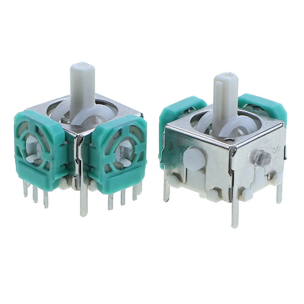 Replacement 3D Analog Joystick Repair Par For GameCube NGC GC Controller Gray Yellow Left Right Analog Stick Thumb Cap Buttons