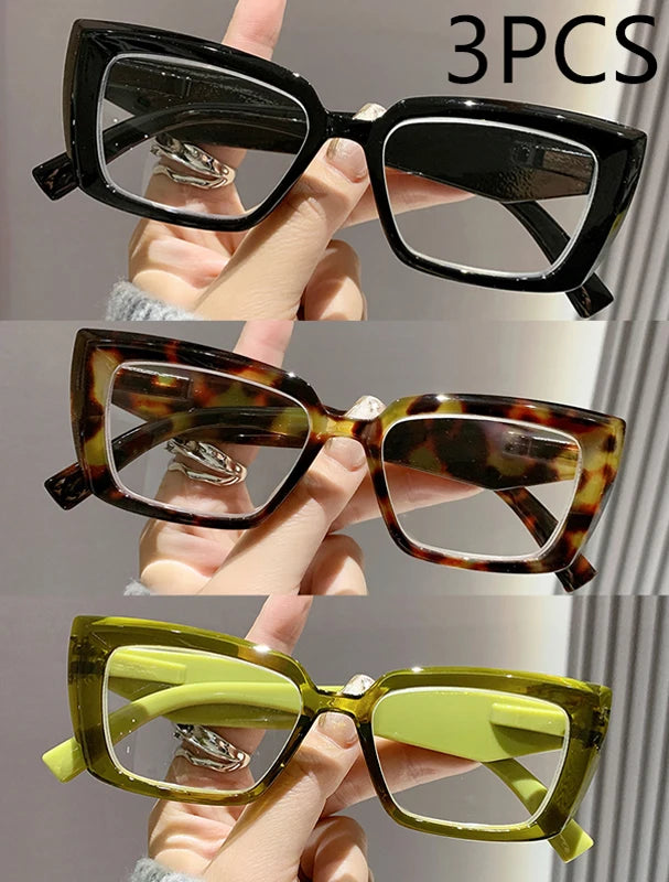 2/3PCS New Cat-eye Reading Glasses Fashionable Simple And Versatile Reading Glasses For Middle-aged And Elderly People 2319