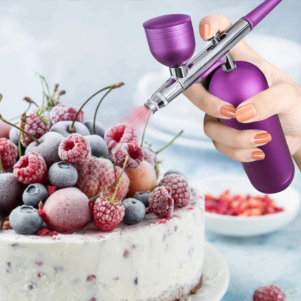 Portable Airbrush Nail With Compressor Airbrush Rechargeable Wireless Handheld Spary Gun for Nails Art Painting Craft