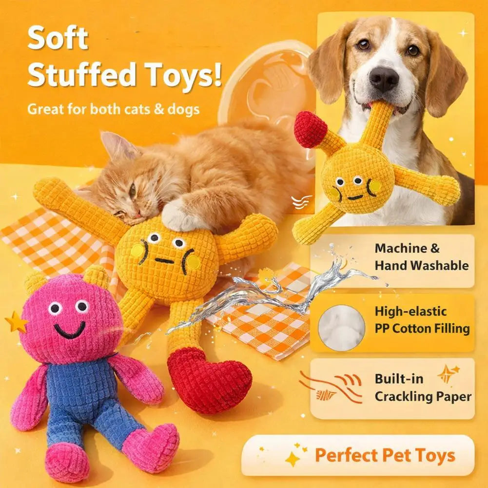 Cute Squeaky Puppy Teething Toy - Interactive Chew – photo 2