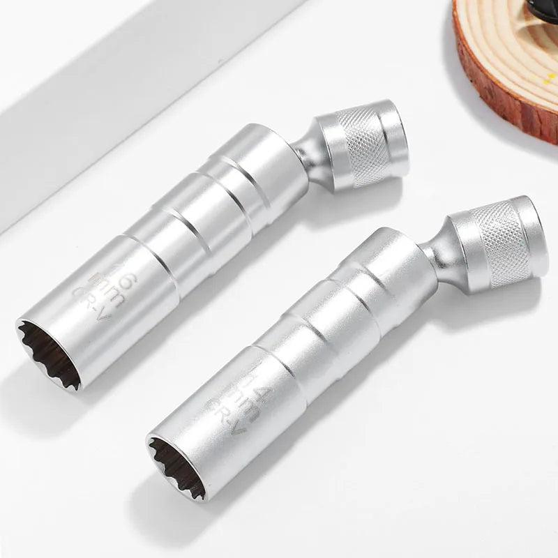 Spark Plug Socket Wrench Adapter 14mm 16mm Install Replace Repair Kit Swivel Torque Magnetic Remove Removal Gap Tool Car AUTO