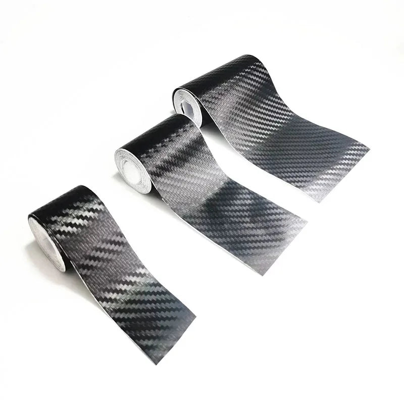 DIY Nano 3D Carbon Fiber Car Stickers Door Sill Protector Bumper Tape Car Protector Strip Waterproof Protection Film 1/3/5/7/10M