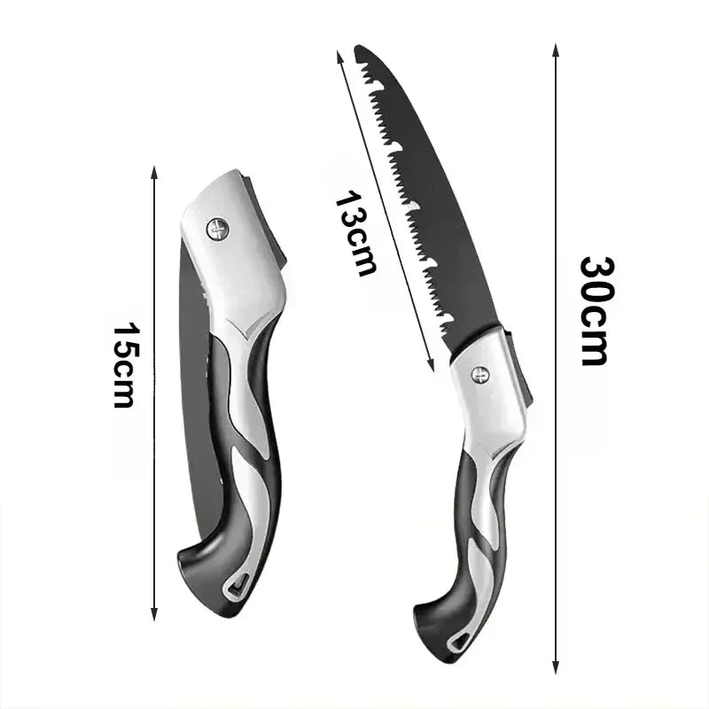 Folding Garden Pruning Saw – Portable Multi-Purpose Hand Saw for Pruning, Bonsai & Camping