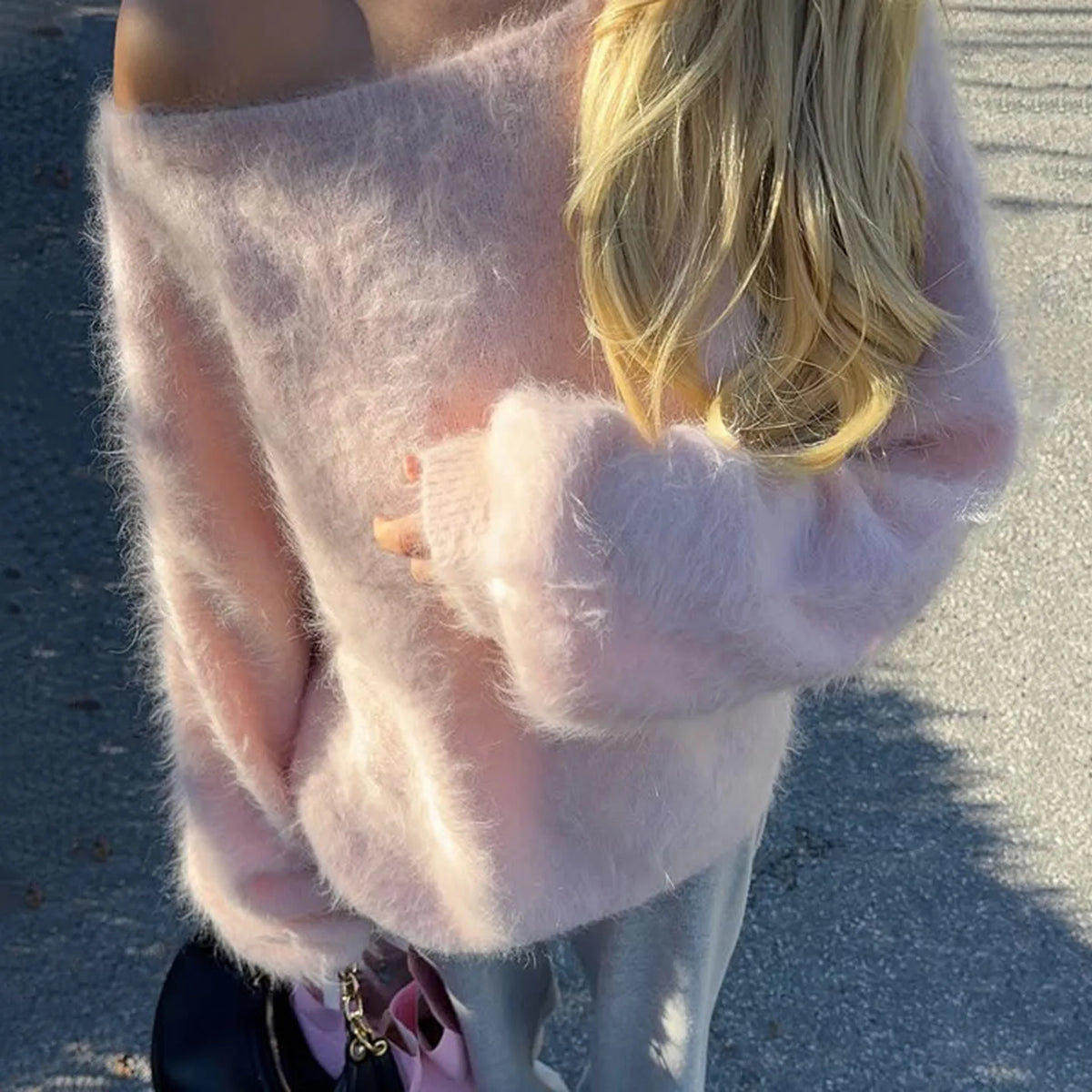 Women's Plush Loose Pullover Sweater
