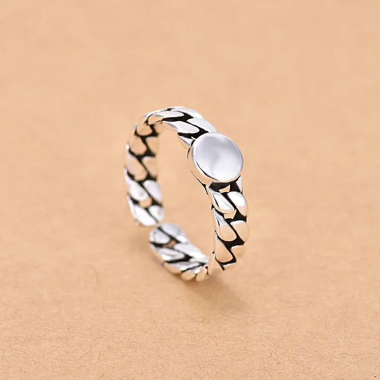 Hot 925 Sterling Silver Ring AAA Zircon Adjustable Simplicity Fashion Exquisite Women Jewelry Accessories Wedding Party Gift
