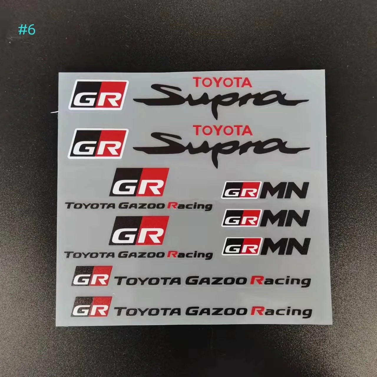 Car Decoration Stickers Reflective Waterproof Stickers Racing Decals For Toyota Yaris GR GAZOO Racing Logo Auris Pruis RAV4 TRD