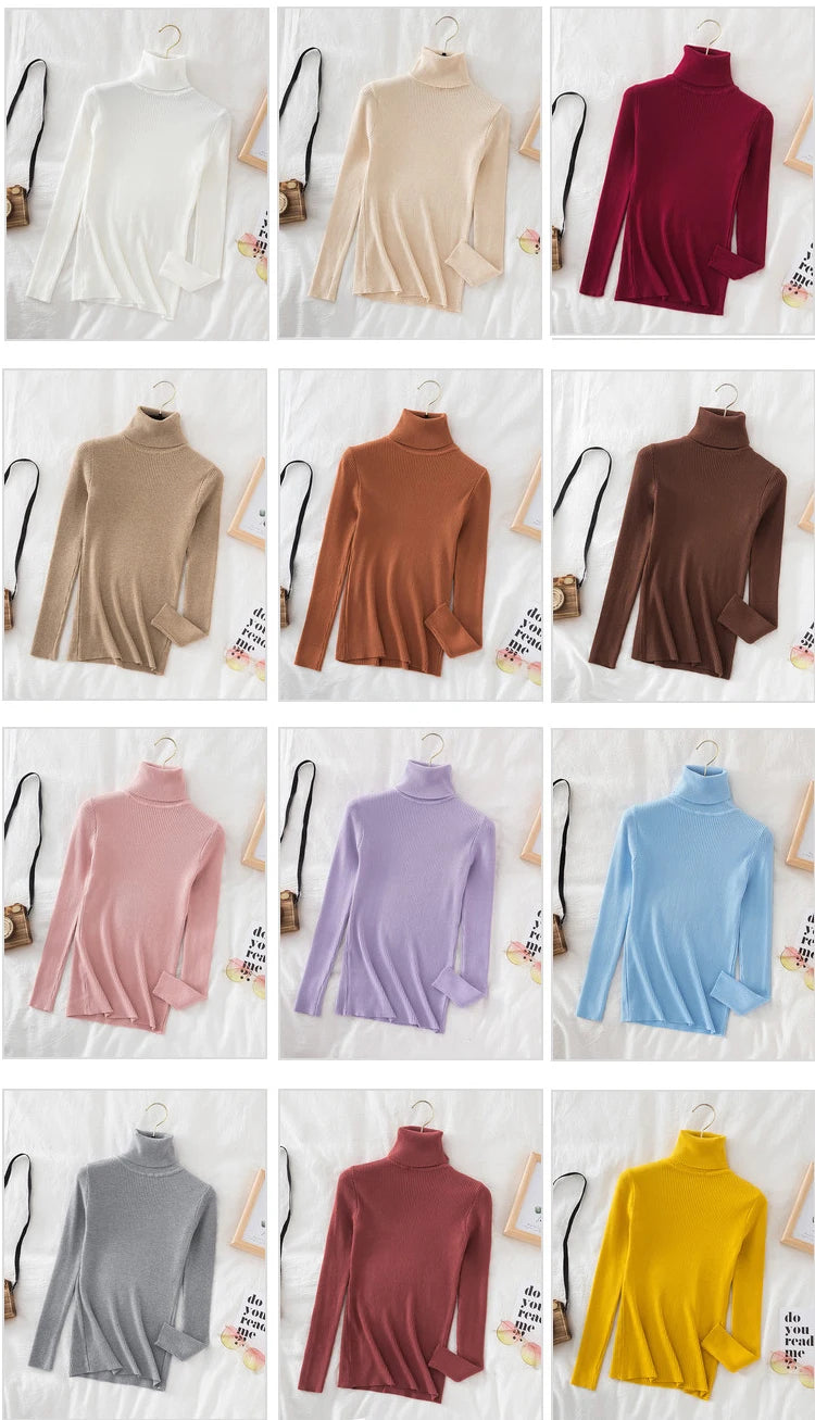 Women's soft turtleneck sweater, cotton blend — view 10 of 20