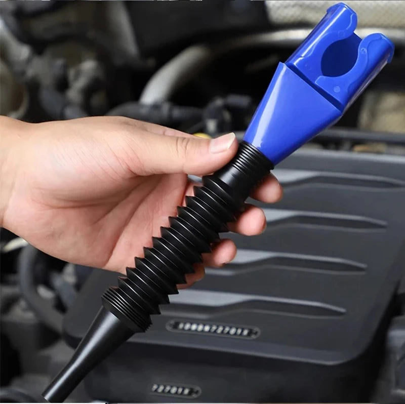 Universal Telescopic Car Refueling Funnel Engine Oil Filter Transfer Funnels Foldable Portable Funnels Accessories