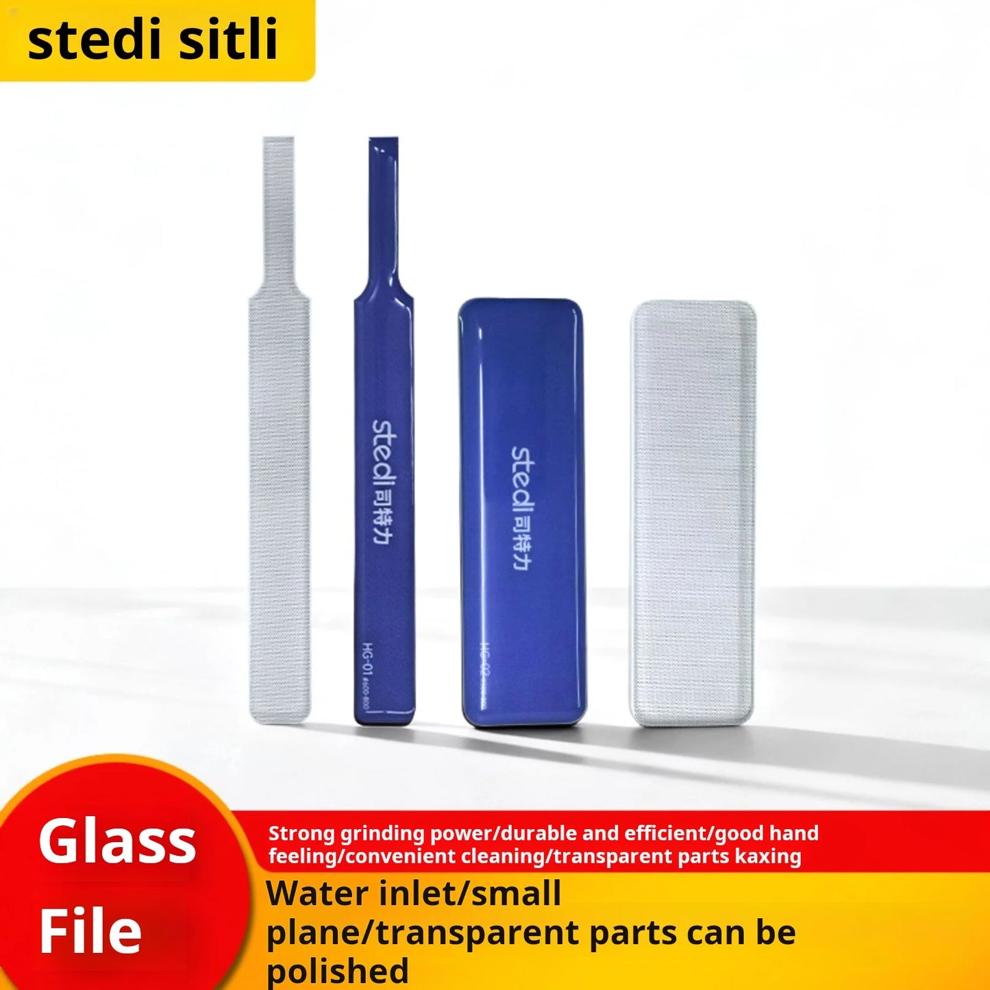 Stedi HG-01/02 2.0 Upgraded Glass File Washable Durable Model Polishing Tools for Gundam Scale Model Making Tools Hobby DIY