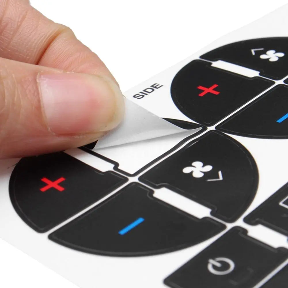 New Decal Replacement Repair Kit Button Sticker Climate Control AC Dash For GM Tahoe Suburban Avalanche Silverado Yukon