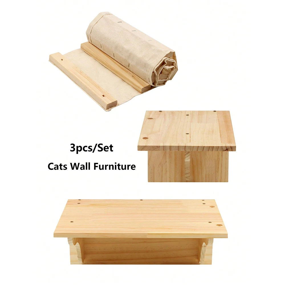 Cat Wall Climbing Set - 2 Shelves & Bridge Ladder – photo 4