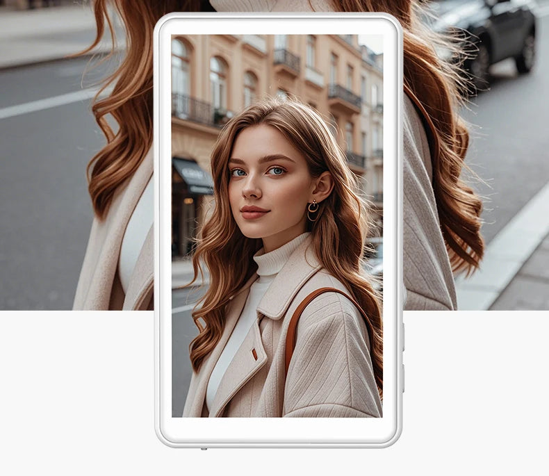Smartphone Rear Camera Selfie Display Screen Wireless Wi-Fi Mirroring Magnetic Attachment for iOS Android Harmony OS
