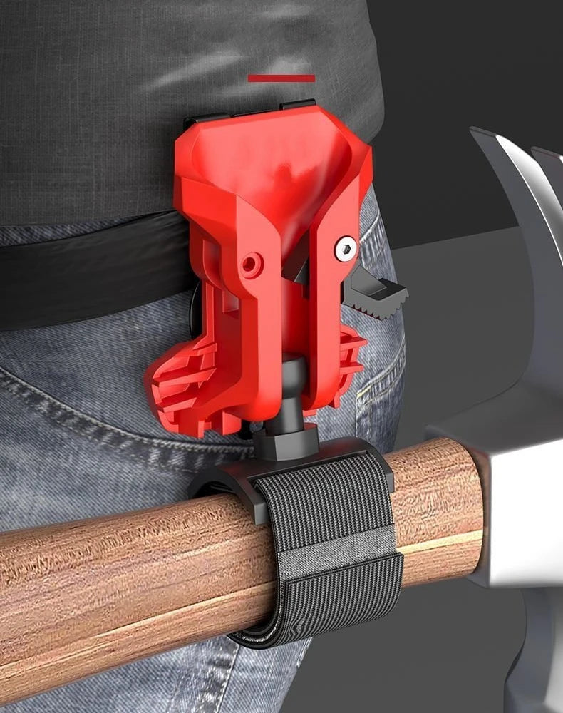 High-Hardness Self-Locking Drill Holder with Belt Clip Quick Release Power Tool Waist Holster Thickened Portable Storage