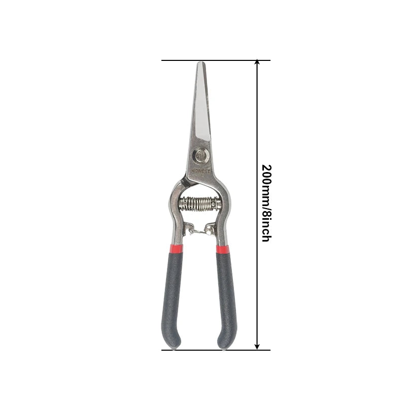 Garden Pruning Shears — High Carbon Steel Bypass Secateurs
