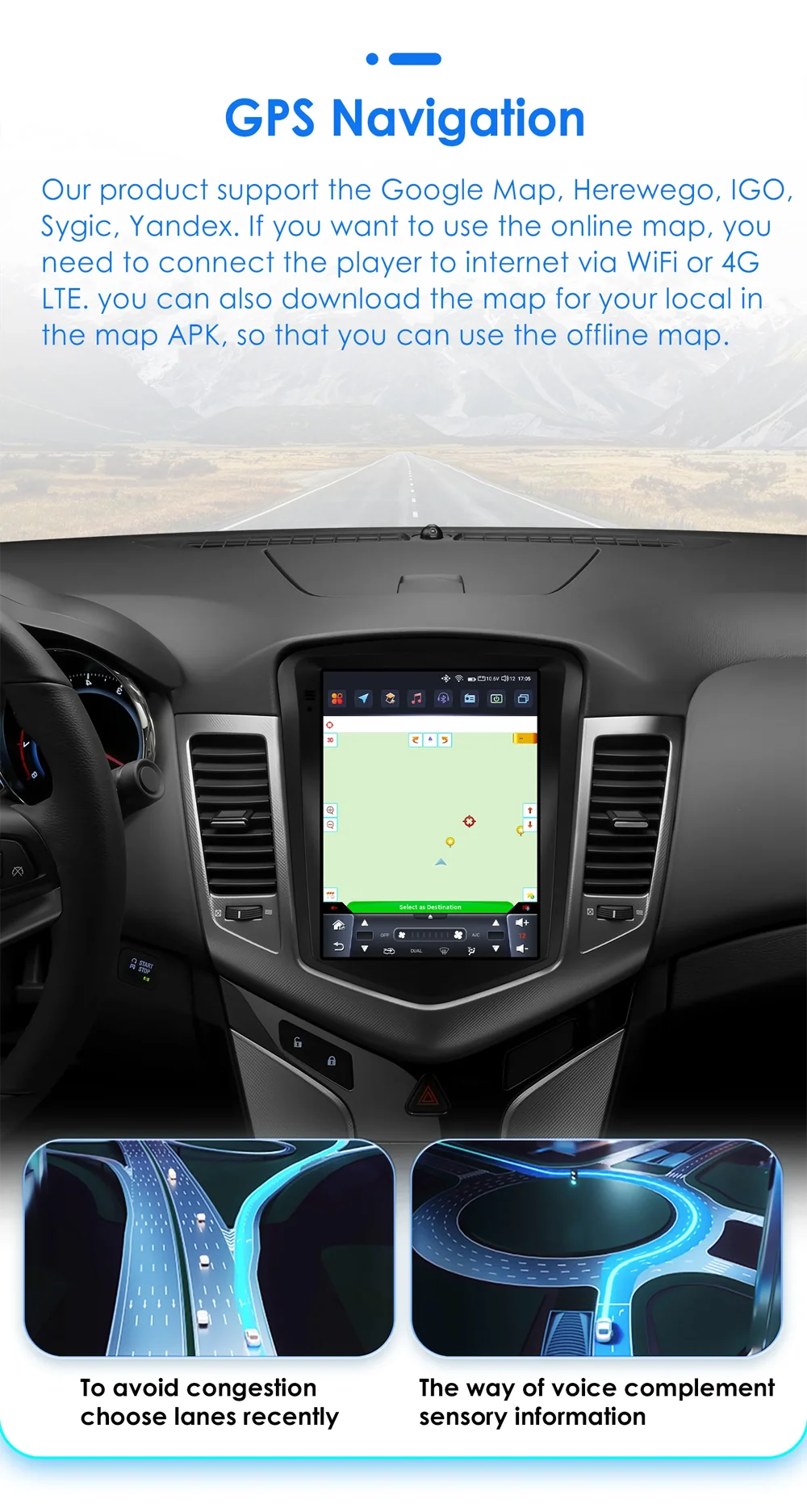14.5" Android 15 Car radio multimedia player For Dodge RAM 1500 2500 3500 2013-2018 GPS Navigation Tesla Screen Wireless Carplay