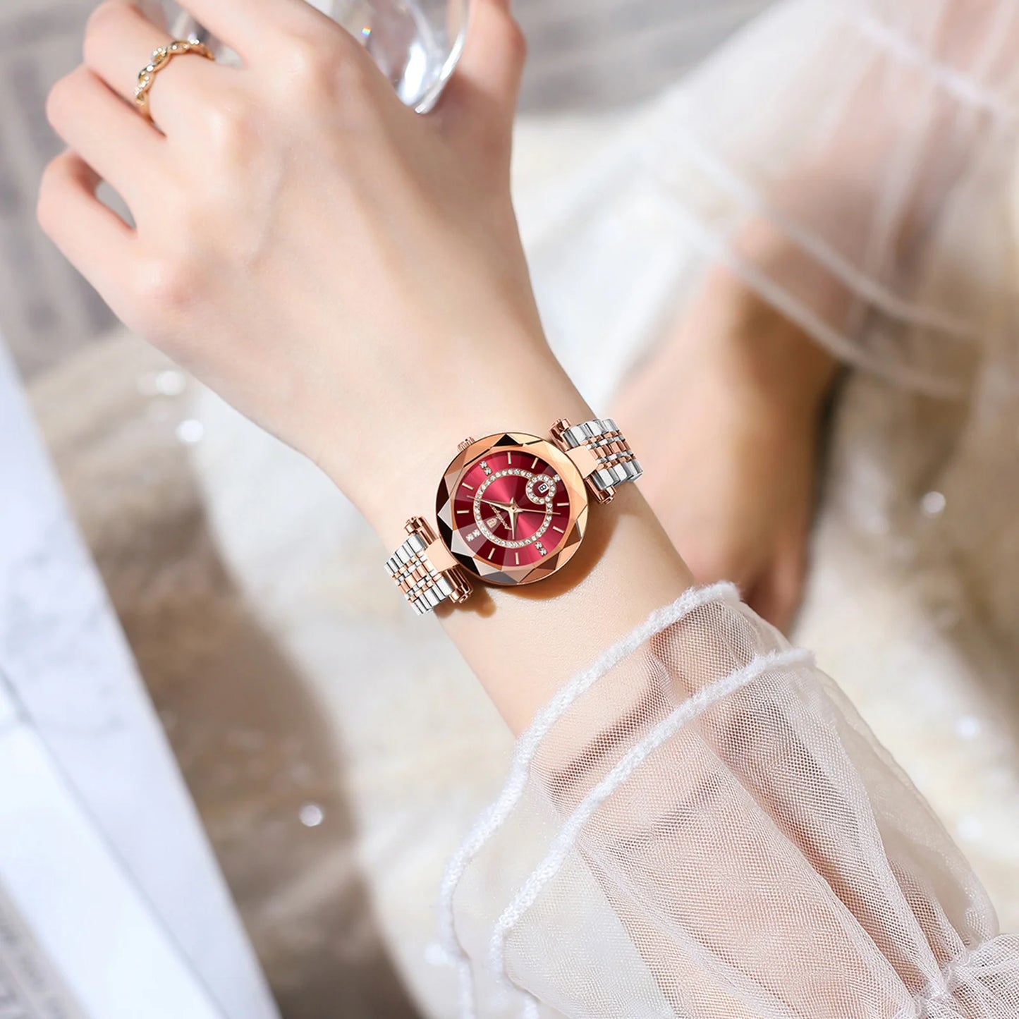 POEDAGAR High Quality Exquisite Wristwatch For Woman Waterproof Stainless Steel Date Quartz Ladies Watch Elegant Women's Watches