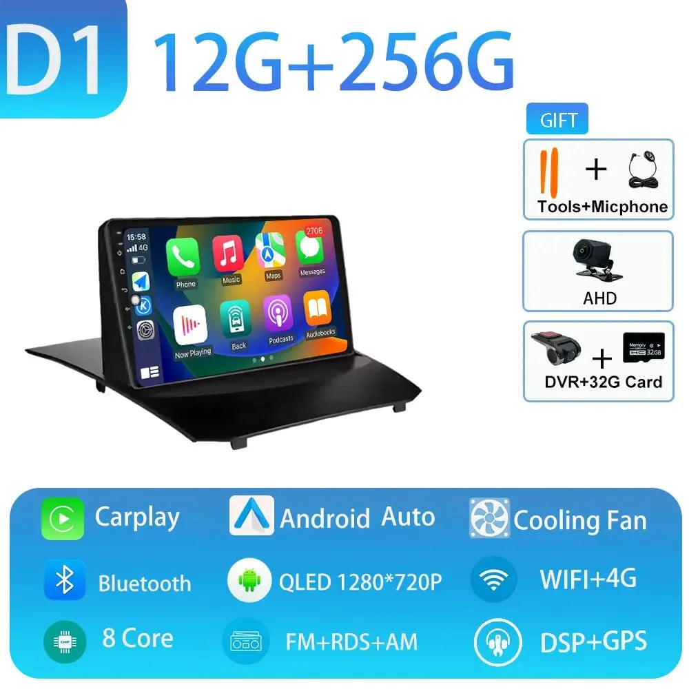 Car Stereo with Apple CarPlay & Android Auto, Compatible with Ford Fiesta Mk6