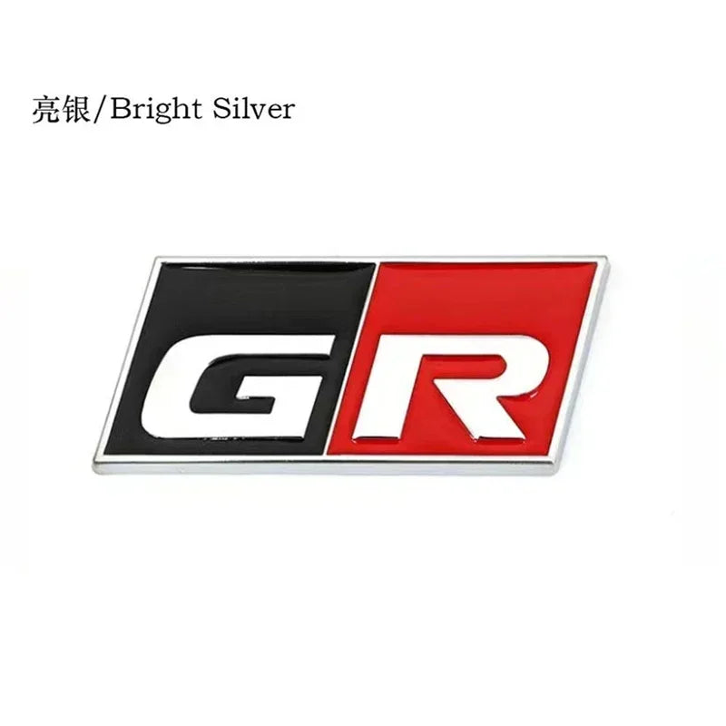 3D Metal Car Sticker Labeling Emblem Badge Decals For Toyota sport GR Sport RAV4 C-HR Avensis Prado Prius Car Auto Accessories