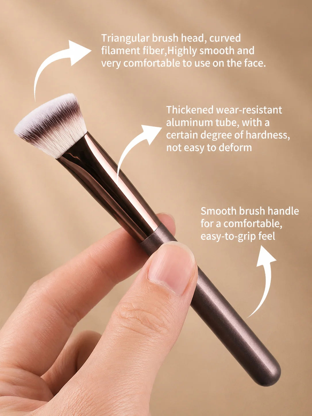 Professional Dual-Ended Makeup Brush Set Includes Foundation Brush, Contour Brush, Blush Brush, Powder Brush, Eyeshadow Brush, C