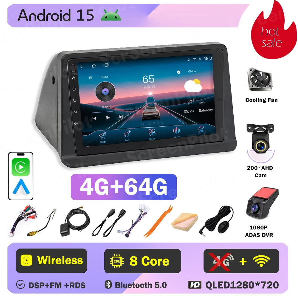 Android 16 For Mitsubishi Pajero 2 V30 V40 V20 1991-2004 Car Radio 2 din Multimedia Video Player Carplay Bluetooth 8 Core 5G DSP
