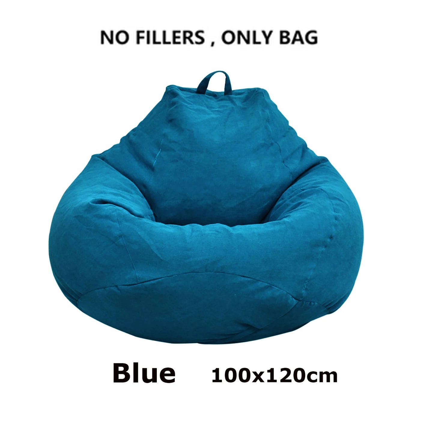 Lazy Sofa Cover Bean Seat Bag Sofa Cover Without Filler Comfortable Beanbags Living Room Pouf Puff Couch Chair Cover Removable