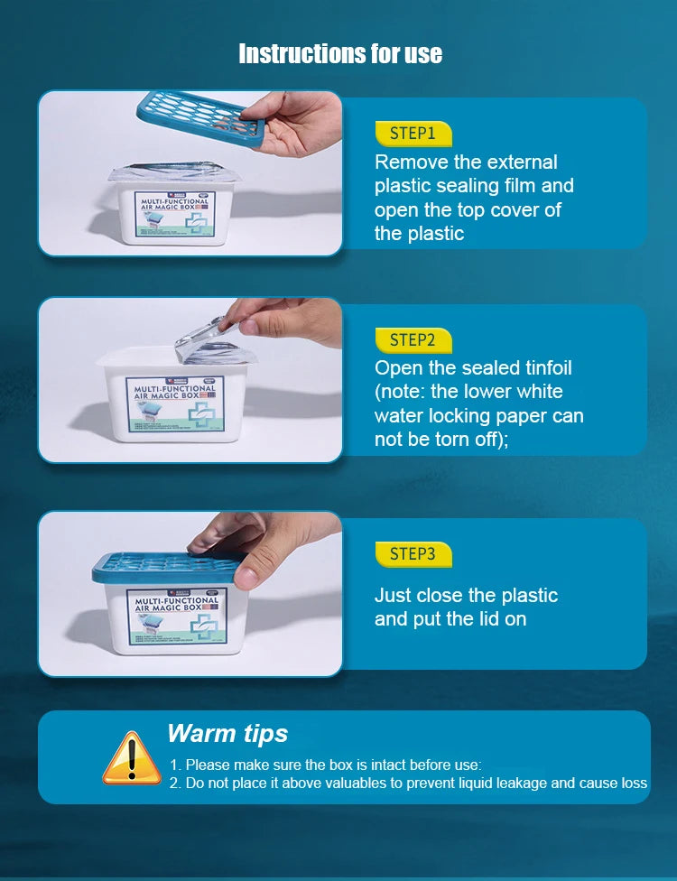 Moisture Absorber Box for Bathrooms, Wardrobes and Cupboards - view 14