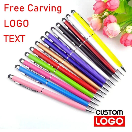 Mini Metal 2-in-1 Stylus Ballpoint Pen – Custom Logo Engraving