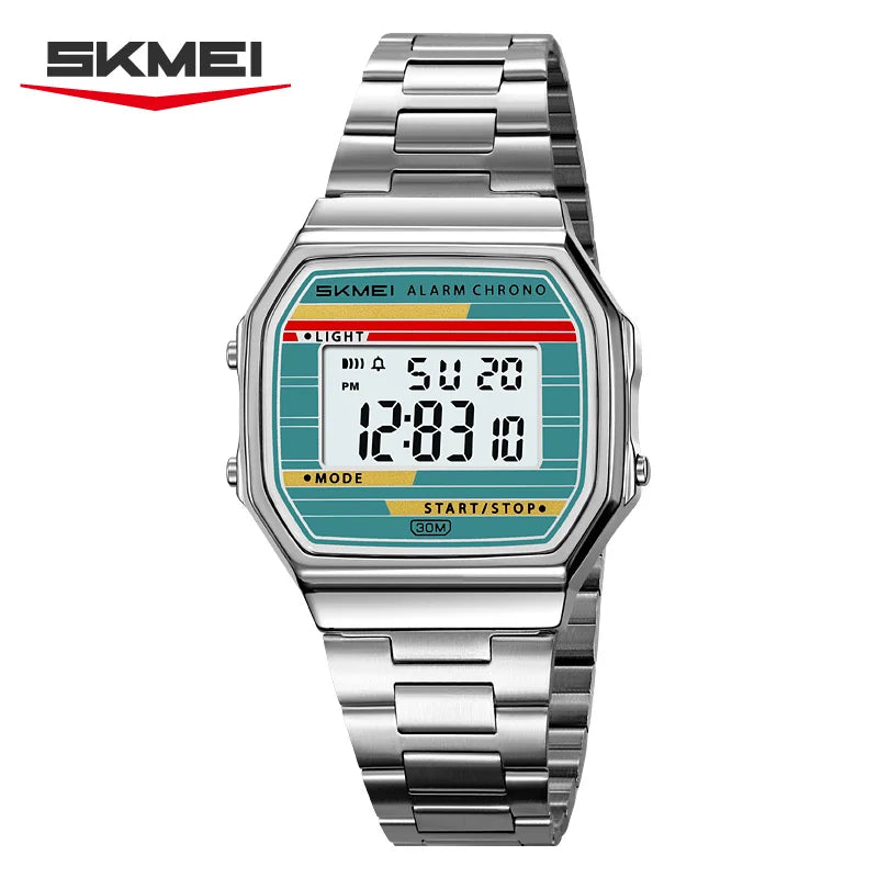 SKMEI 2514 Fashion Men's Electronic Watch Luminous Multifunction Clock Waterproof Calendar Alarm Clock Student Digital Watches