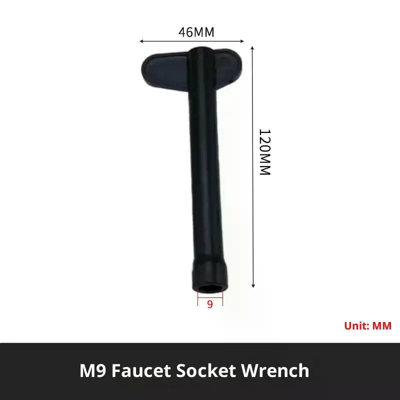 Plumbing Key 9/10/11/12mm Tap Wrench Flume Wrench Sink Faucet Socket Wrench Plumbing Tools Wrench Multifunctional Plumbing Tool