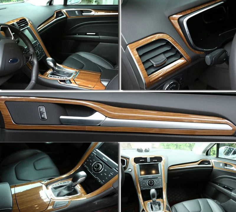 Wood Vinyl Wrap Film Car Sticker Interior Furniture Bubble Free Self Adhesive Wooden Textured Grain Decorative Film Cabinet