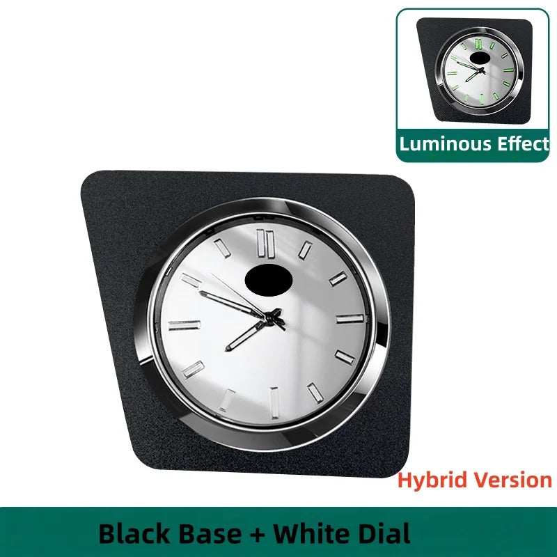 Car Dashboard Stick-On Luminous Digital Clocks Auto Vehicle Air Outlet Mini Watches For Toyota RV4 WILDLANDER 2024-2025