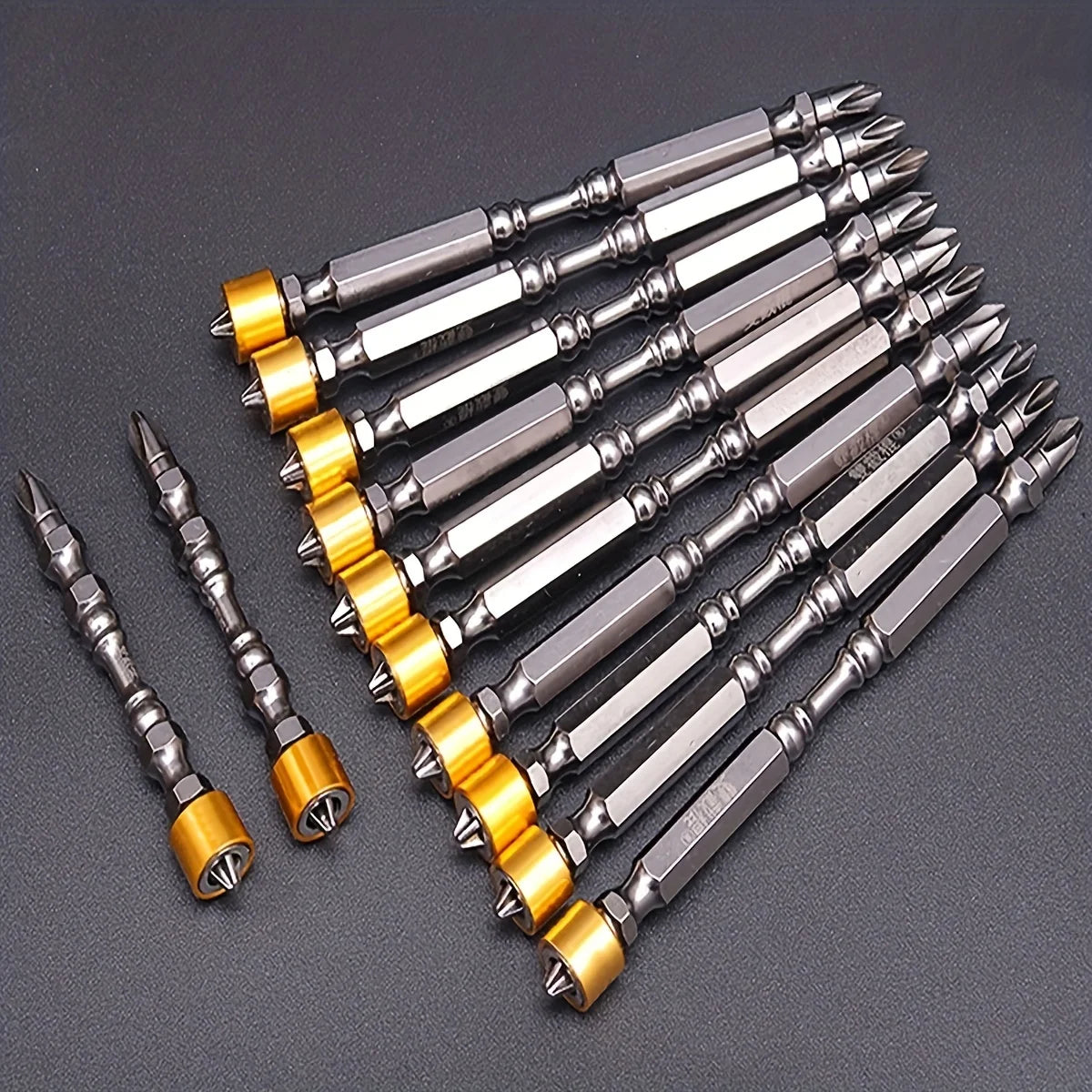 PH2 Hardness 65/110mm Screwdriver Bit Double Cross Head Hexagonal Handle Electric Screwdriver with Magnetic Ring Screwdriver Set