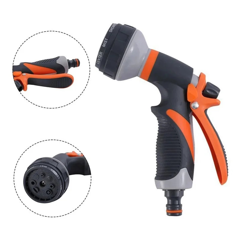 Adjustable High-Power Garden & Car Hose Nozzle — Water Spray Gun