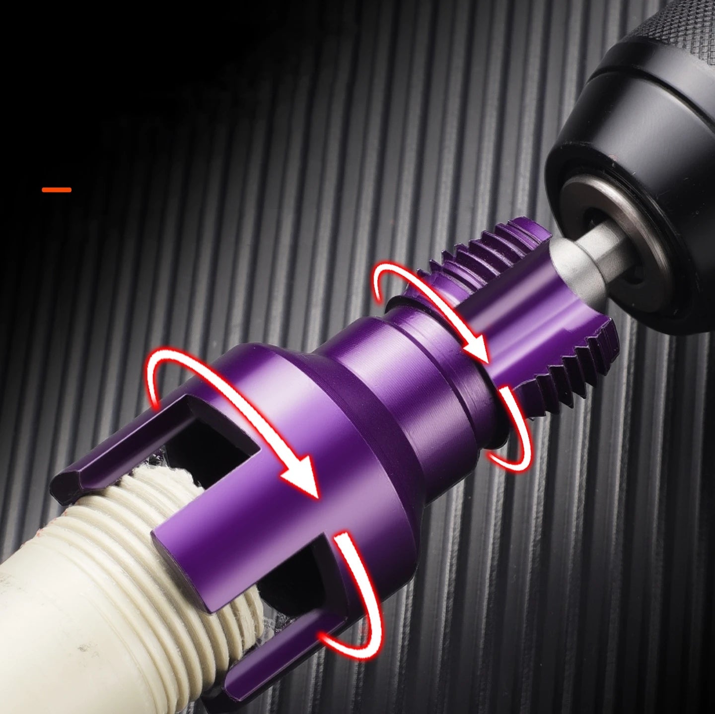 Pipe Threading Tool with Taps and Dies — Hex Shank Internal and External Thread Cutter